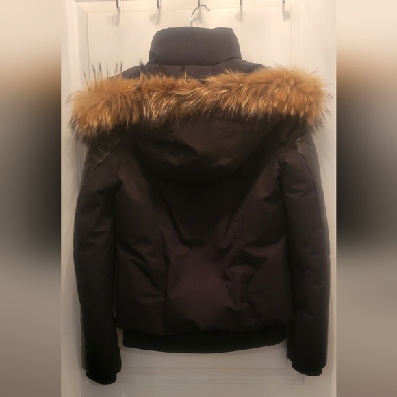 Rudsak down, leather bomber jacket - Picture 4 of 9